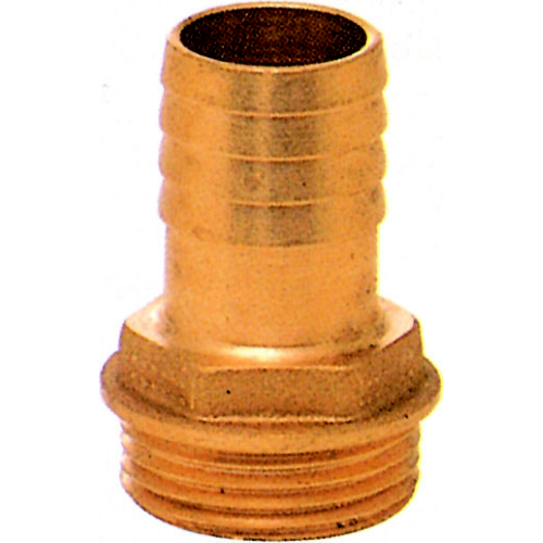 raccordo portagomma in ottone per tubi irrigazione giardino Ø 1-1/2" x 40 mm