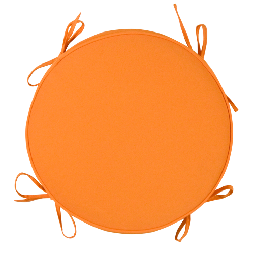 Kissen für Fiona mod orange Stuhl Ø36,5 Dicke 4,5 cm mit Schnürsenkeln