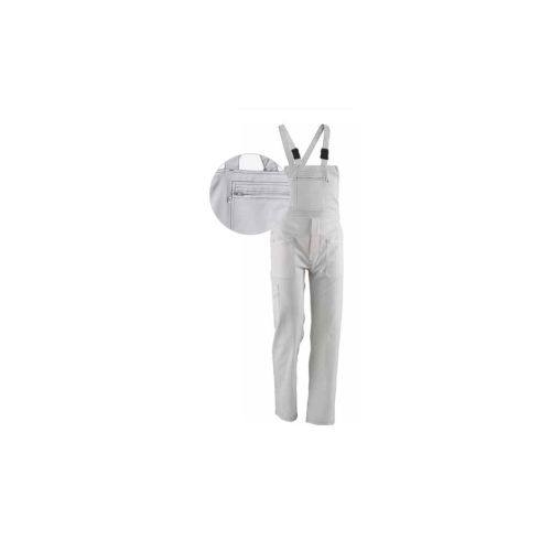 Just Safety Multipocket-Gurt mit Hosenträgern Größe 48 weiße Farbe 100% Baumwolle