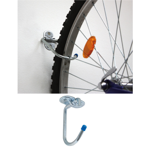 gancio ripiegabile in acciaio per biciclette 130 mm salvaspazio da parete muro