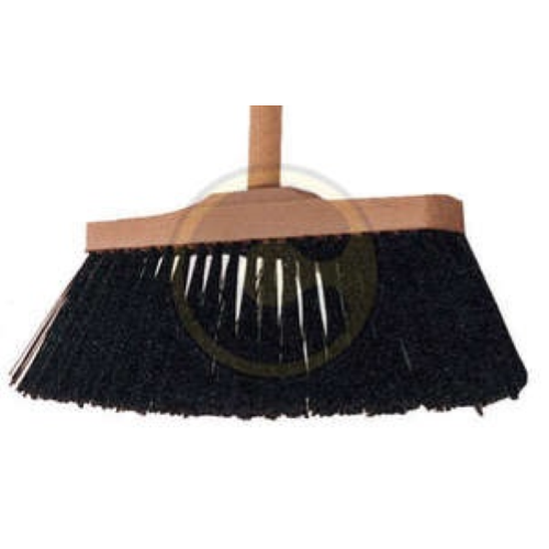 industrial broom 36 cm without handle wooden base brush for internal exteriors