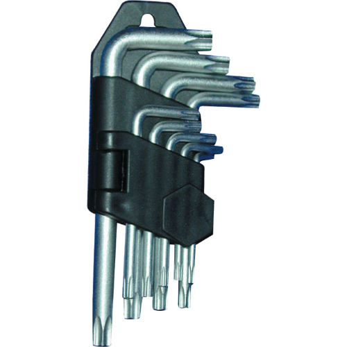 9er-Set Torx-SchlÃ¼ssel aus Chrom-Vanadium-Stahl von SechskantschlÃ¼ssel T10 bis T50