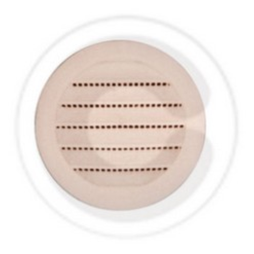 aeration grille in abs plastic with springs? 120-160 mm recessed wall wall