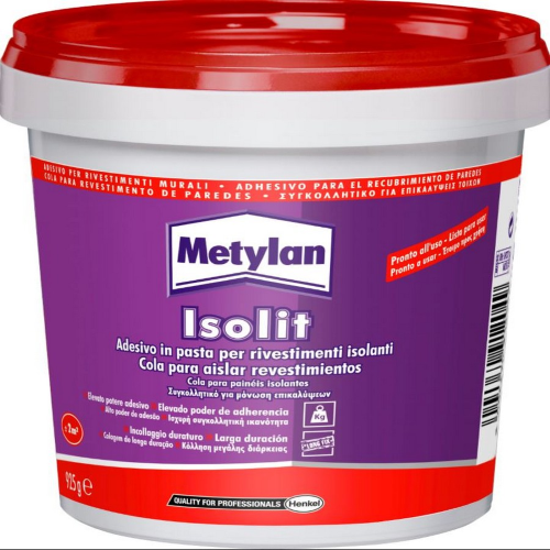 Colle adhÃ©sive acrylique isolante Metylan Isolit 925 gr pour revÃªtements de panneaux de polystyrÃ¨ne et de polystyrÃ¨ne