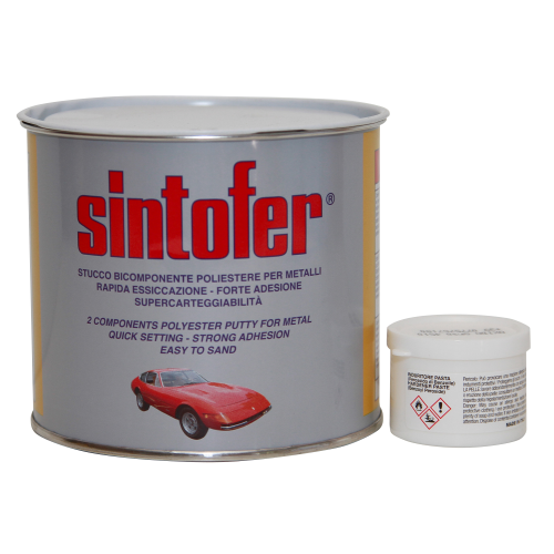 Sintofer 750 ml gray putty paste for car metal bodywork with hardener