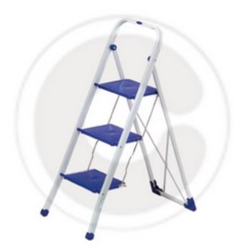 Gimi Tiko ladder ladder foldable steel stool with 3 wide steps