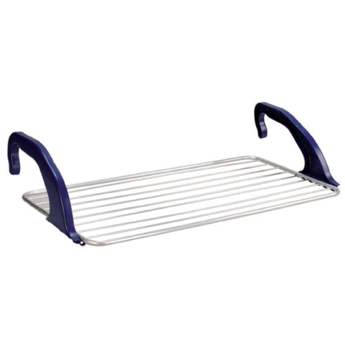 balcony drying rack in resin aluminum wires 110x56h cm