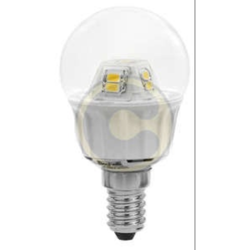 Beghelli Ecoled lampada lampadina led sfera trasparente 5W E14 luce calda