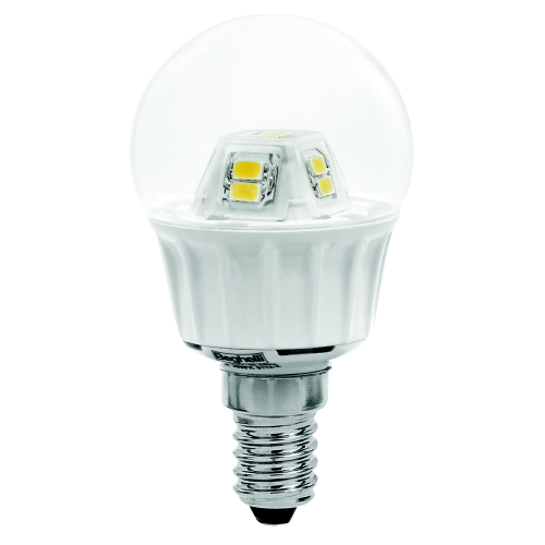 Ampoule LED Beghelli Ecoled sphÃ¨re transparente 5W E27 lumiÃ¨re froide