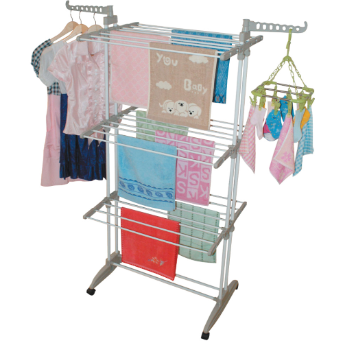 column space-saving clothesline in abs steel drying rack for laundry