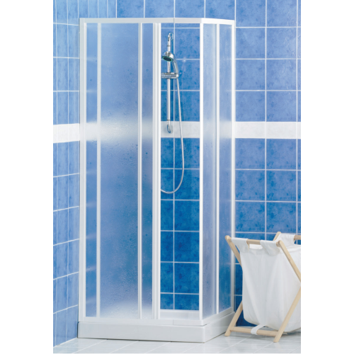 box doccia regolabile cabina bianca lusso S01M cm 68-80 cabine bagno