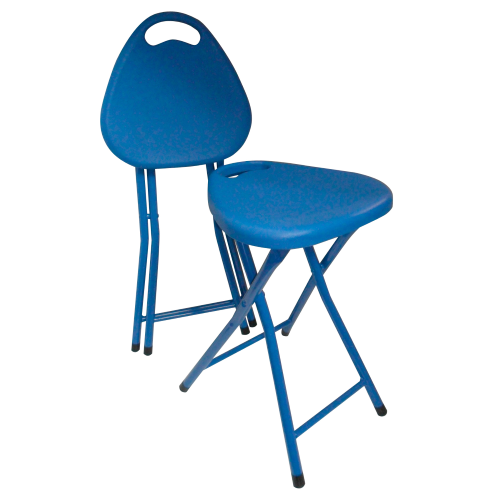 blue stool folding stool seat Billo folding chair