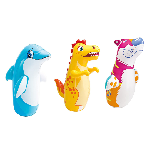 Intex 44669 lot de 3 animaux gonflables en forme toujours debout pour enfants jeux piscine mer jardin