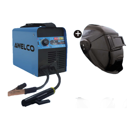 Kit de soldadora inverter Awelco BIT2500 + estuche de accesorios de soldadura