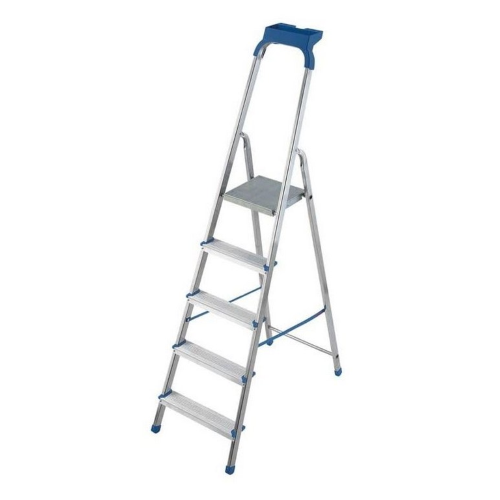 Kasart Plus ladder ladder domestic use in aluminum with reinforcements capacity 150 kg 5 year warranty certified EN 131