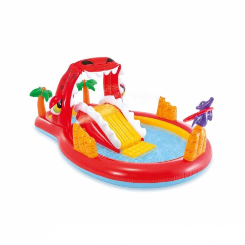 Piscina hinchable para niños Intex 57160 Play Center Happy Dino cm 259x165x107 h (169 lt)