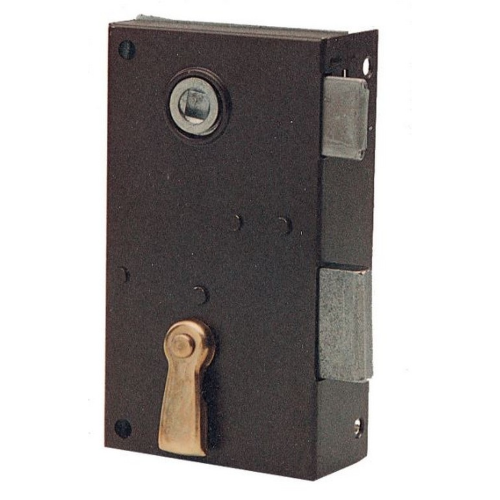 Bonaiti serratura verticale art 185 dx entrata 35 mm scatola 60 mm con scrocco e catenaccio a 2 mandate