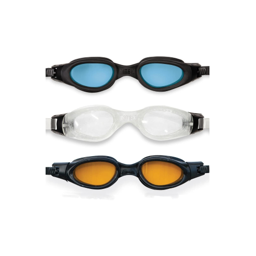 Intex 55692 1 Paar Pro Master Schwimmbrille Nebel und UV-Schutzgläser hypoallergenes Material in verschiedenen Farben