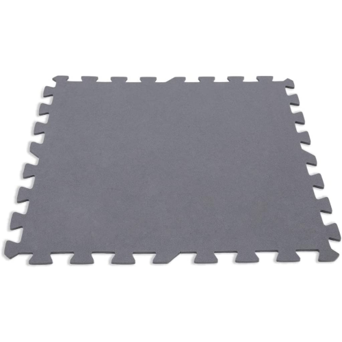 Intex 29084 lot de 8 carreaux gris antidérapants pour emboîtement au bord de la piscine 50x50x0,5 cm