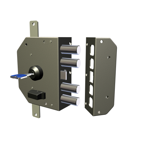 serratura di sicurezza Dx CR 3250 K55 serrature a pompa ad applicare 60 mm