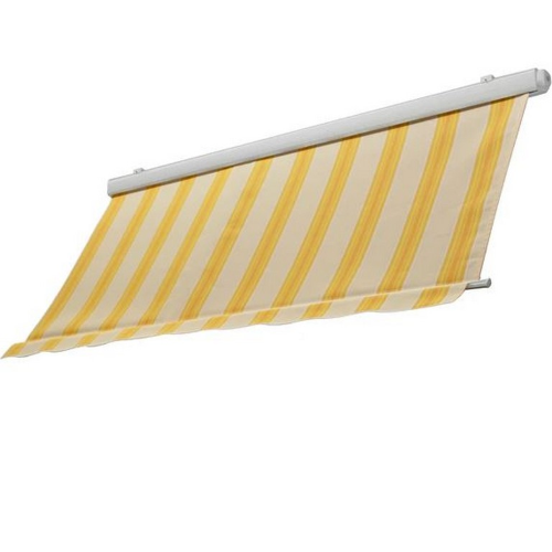 SanGiorgio tenda da sole a barra quadra semicassonata giallo/bianco/arancio 4x2,5 mt fissaggio a parete