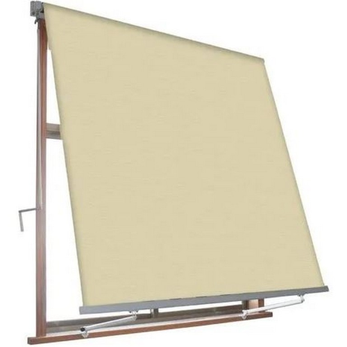 SanGiorgio tenda da sole a caduta cassonata regolabile nell'inclinazione beige 4x3 mt fissaggio a parete