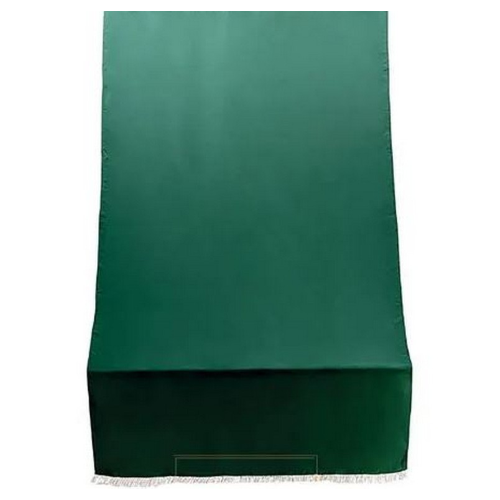 Tenda da sole per sormonto verde 140x250 cm in cotone lavabile stirabile ed impermeabile da giardino esterno