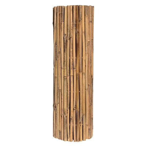 Arella a través de la pantalla de barril Master en cañas de bambú de 2,5x3 mt atadas con alambre de metal pasante para jardín exterior