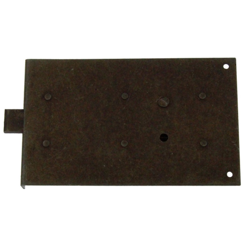 antiqued iron lock art 39011 recessed entry 80 mm