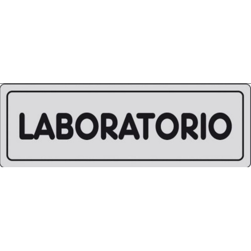 Ã©tiquette adhÃ©sive signe LABORATOIRE 150x50 mm