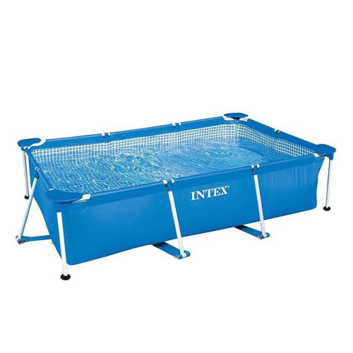 Intex 28271 piscina con telaio Metal Frame cm 260x160x65 rettangolare capacità 2284 lt senza pompa da giardino esterno