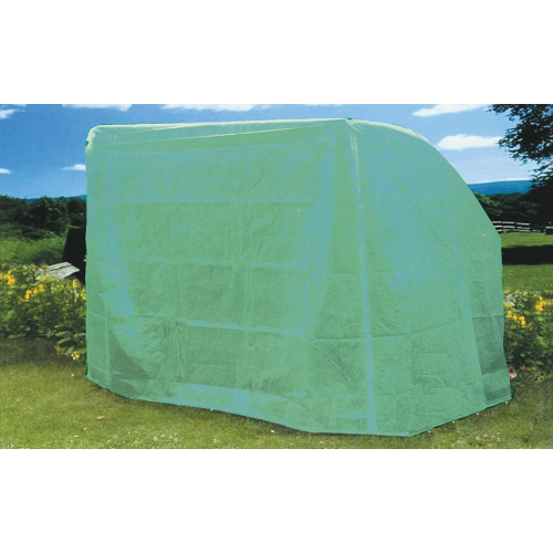 Housse de balançoire extérieure en polyester vert 215x153x145 cm fermeture à glissière lavable et résistante aux intempéries