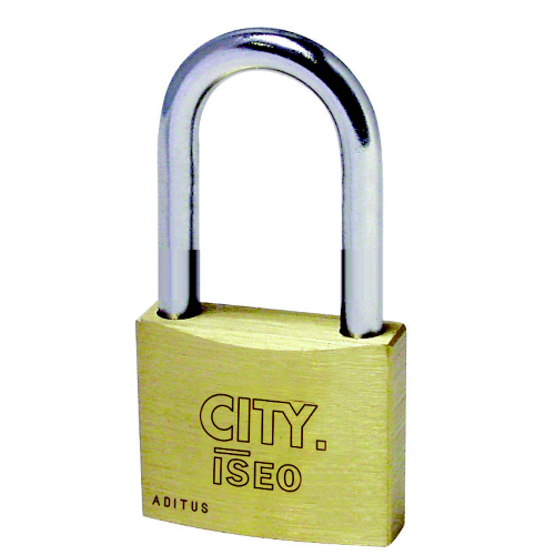 1 pc City by Iseo rectangular padlock with long arch padlocks 50 mm