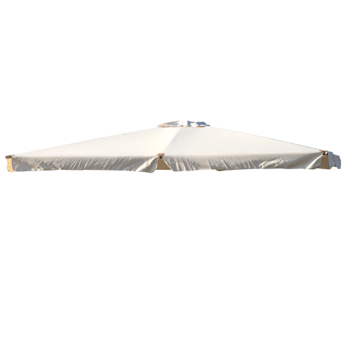 Telo top copertura di ricambio per ombrellone decentrato Aster 3x4 mt ecrù in poliestere con airvent
