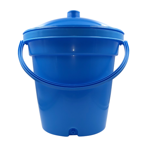 18 l plastic tank, equipped with handle, "dirt-saving" lid and ø 10 mm hose connection