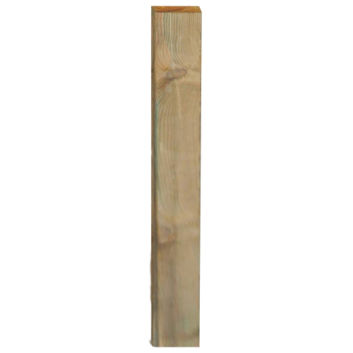 Palo rettangolare in legno di pino impregnato cm 3,5x7x180 paletto per giardino esterno