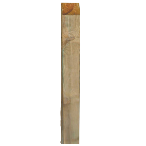 Poste cuadrado de madera de pino impregnado cm 9x9x300 poste cuadrado para jardín exterior