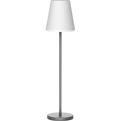 LED-Lampe mit Lola Slim 120 Stehlampe aus ABS und grauem Polybutitylen RGB warmes Kaltlicht Ø 28x119 cm für den Außenbereich