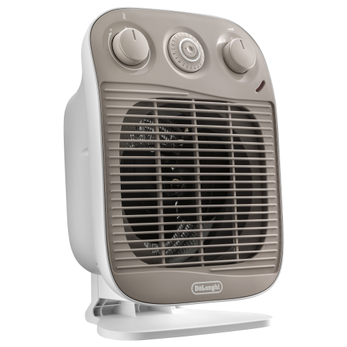 DeLonghi 2200W 3 power fan heater with room thermostat and warmer timer