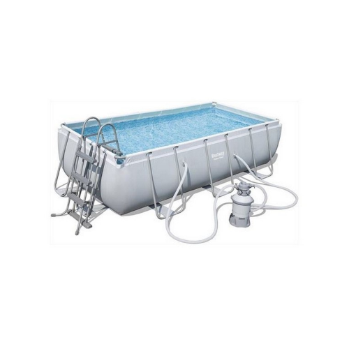 Bestway 56442 rectangular above ground pool 404x201x100 cm with sand filter pump and ladder