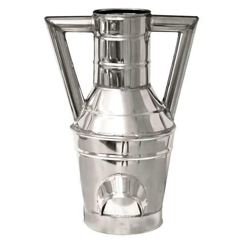 Misura travasatore Decalitro 5 litri (1/2 decalitro) in acciaio inox specifico per la misurazione di olio latte vino con doppio manico