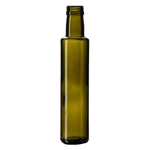 Bottiglia in vetro Dorica 250 ml specifica per la conservazione di olio imboccatura tappo a vite non incluso