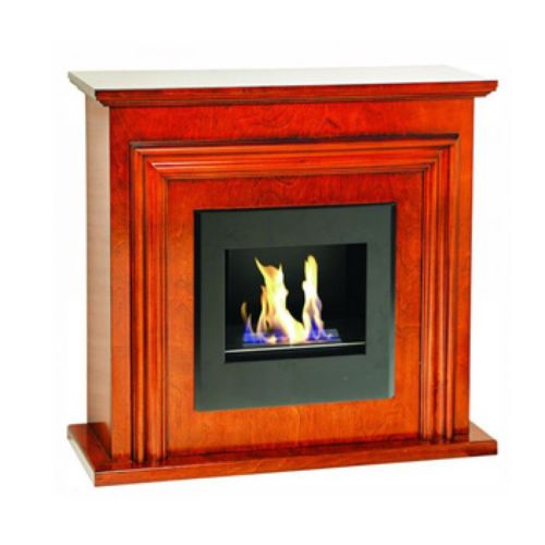 bioethanol fireplace mod A180 in wood cm 80x28x75h heating fireplace