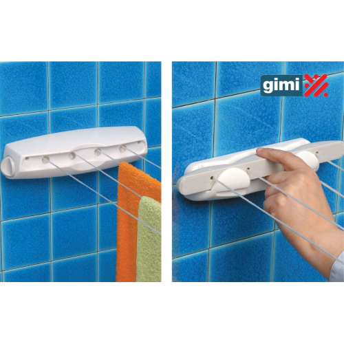 Gimi Rotor 4 wall-to-wall space-saving retractable drying rack