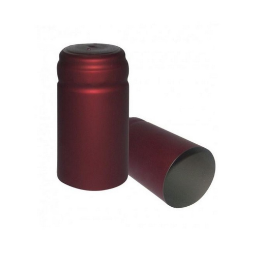 Capsule termoretraibili Ø 31 x 55 mm colore bordeaux 100 pz protezione tappi di sughero da muffe e tarli bottiglia spumante vino