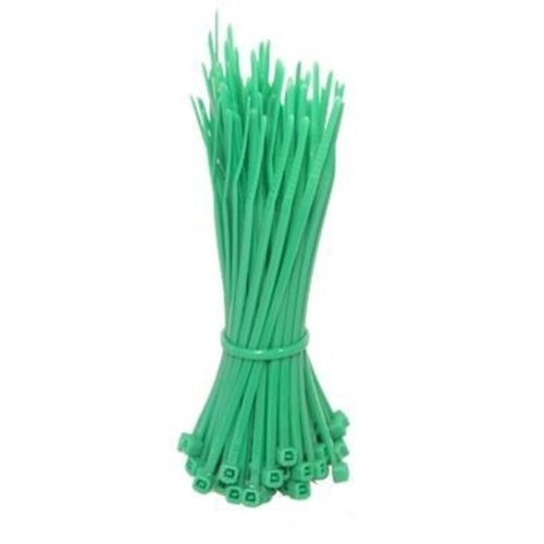 100 fascette di cablaggio in nylon verde 3,5x200 mm fascetta per cavi fili