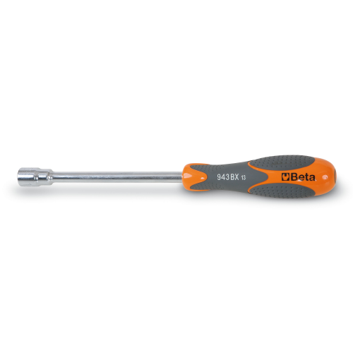 Beta 943BX socket wrench with bi-material handle 13 mm long type