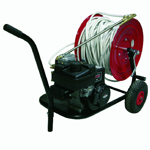 3 hp motor pump sprayer with hose reel trolley launches explosion hose