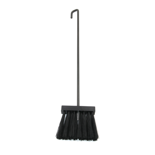 Scopino scopa Pesante per camino in ferro verniciato cm 10 x 9 x h 55 accessori attrezzi caminetto