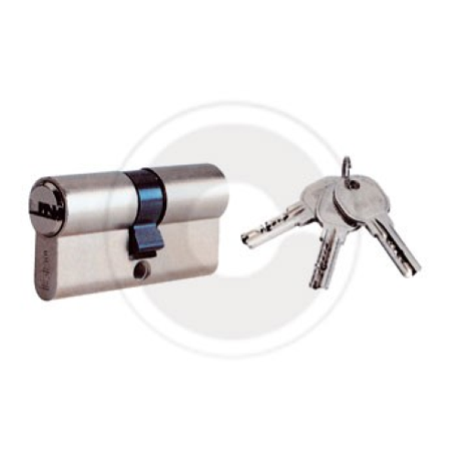 Iseo 8809.30.40 R6 nickel-plated safety cylinder 70 mm double profile